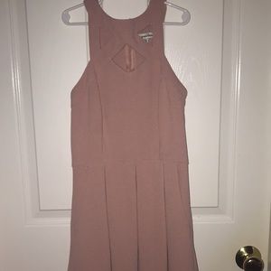 Pink dress knee length